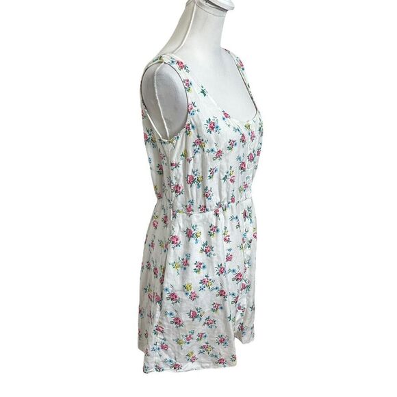 Emilia Wickstead Kirk Dress Linen Mini Floral A Line White Women’s Size 10 - Picture 5 of 14
